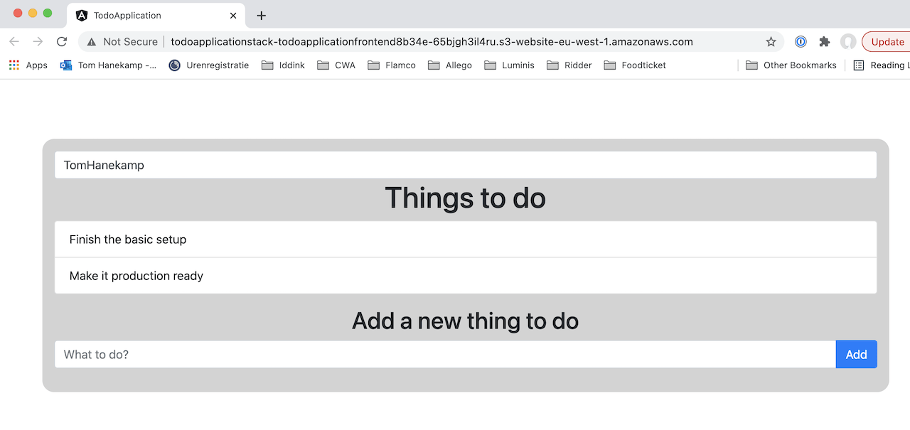 todo item application